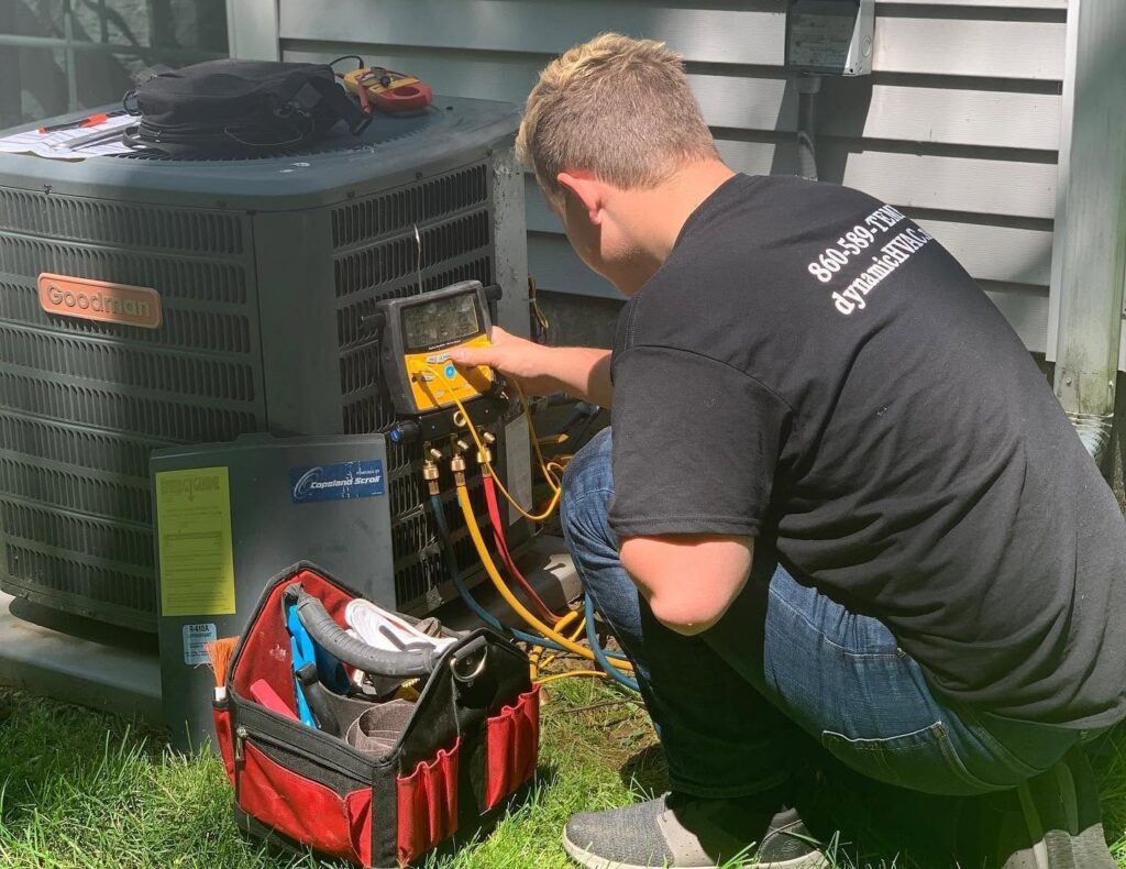 Installation of a heat pump